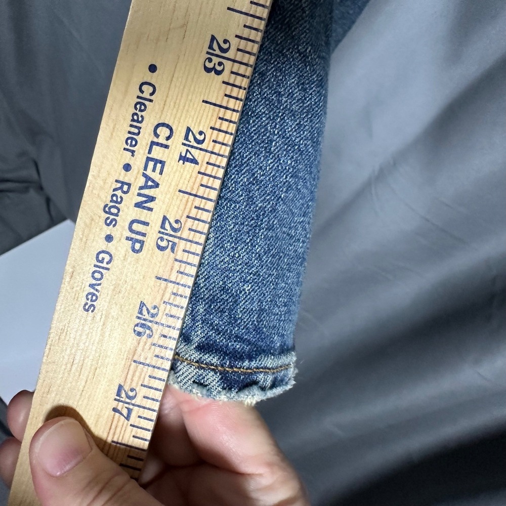NWT Good American Standard Straight Jeans Sz 10 30 Indigo868 28 Inseam Mid-rise - Picture 7 of 10